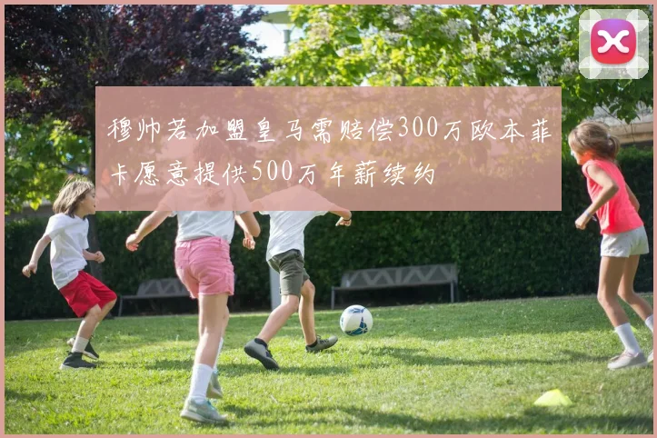 穆帅若加盟皇马需赔偿300万欧本菲卡愿意提供500万年薪续约